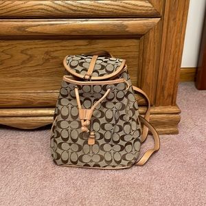 Small coach backpack